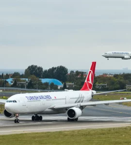 Turkish Airlines slijetanje- Türk Hava Yolları