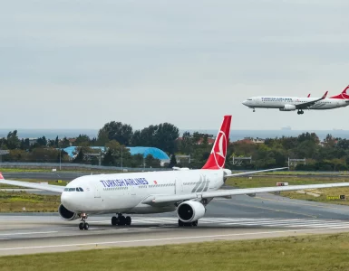 Turkish Airlines slijetanje- Türk Hava Yolları