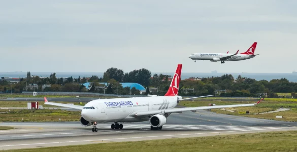 Turkish Airlines slijetanje- Türk Hava Yolları